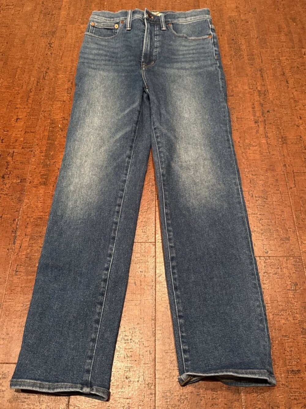 Madewell Women’s 27 The Perfect Vintage Jeans Straight Leg Blue Denim